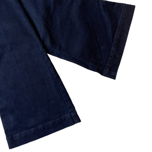 Armani Exchange High Waist Flared Dark Wash Blue Denim Jeans Size 2 - Picture 8 of 14